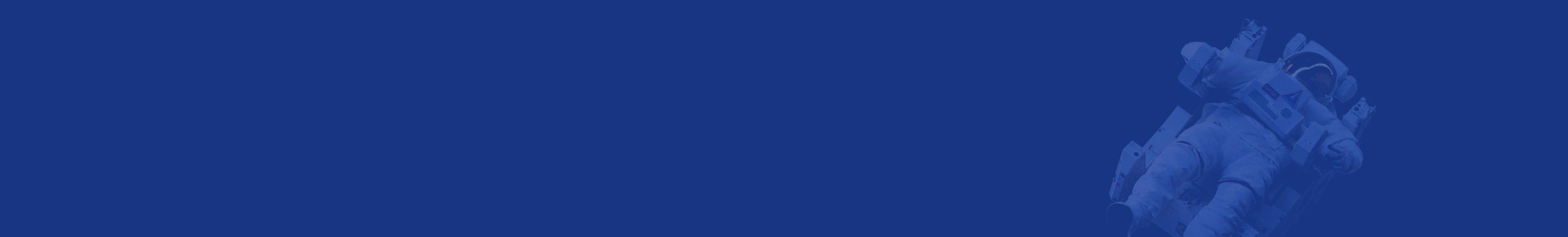 船外活動中の宇宙飛行士